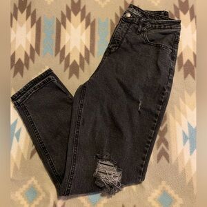 Wild Fable Black Ripped Mom Jeans